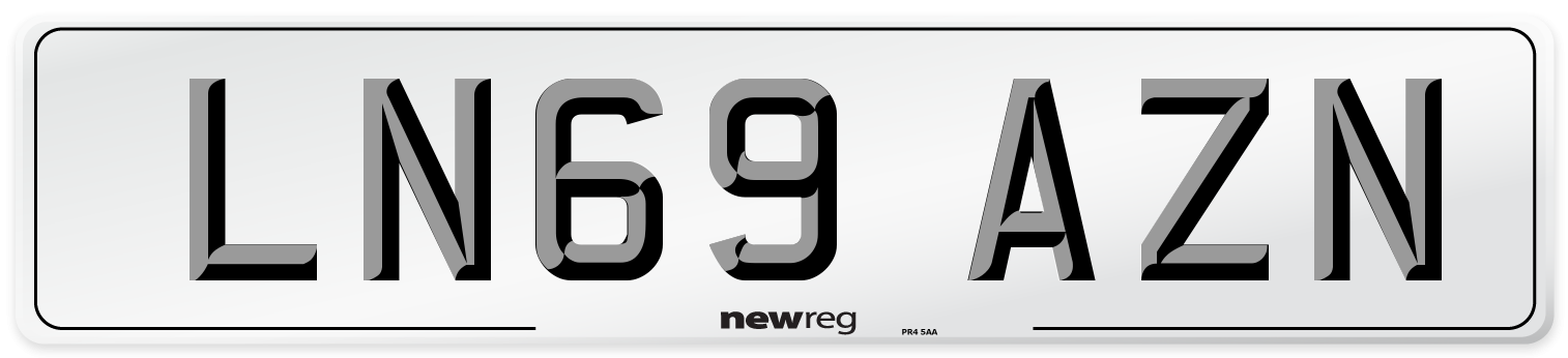 LN69 AZN Number Plate from New Reg
